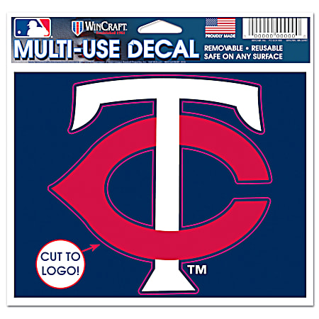 5 in x 6 in Minnesota Twins Multi-Use Vinyl Decal