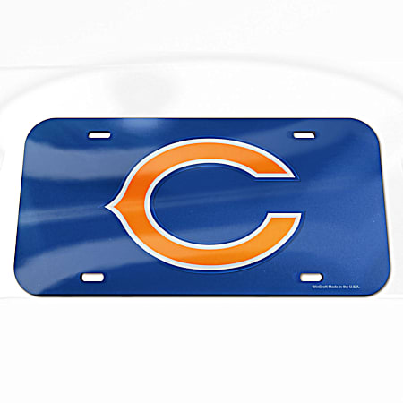 Chicago Bears Inlaid Laser License Plate