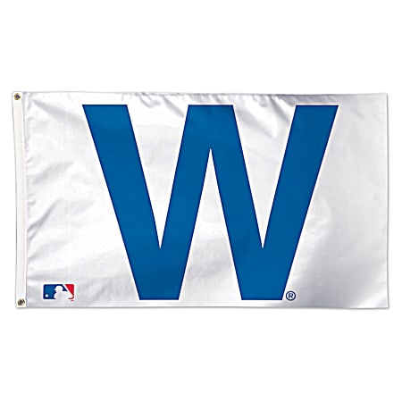 3 ft x 5 ft Chicago Cubs 'W' Deluxe Flag