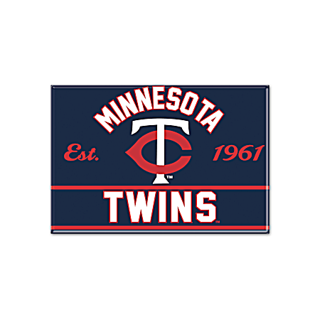 2.5 in x 3.5 in Minnesota Twins Metal Magnet