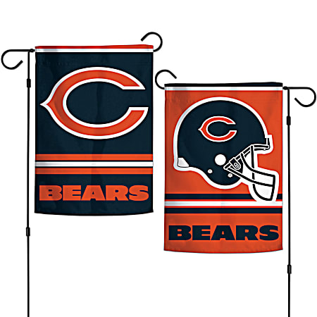 18 in x 12.5 in Chicago Bears 2-Sided Garden Flag