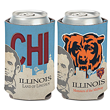Chicago Bears License Plate Neoprene Can Cooler