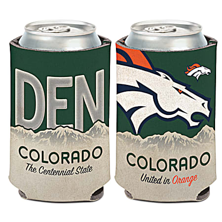 Denver Broncos License Plate Neoprene Can Cooler