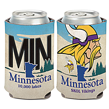 Minnesota Vikings License Plate Neoprene Can Cooler