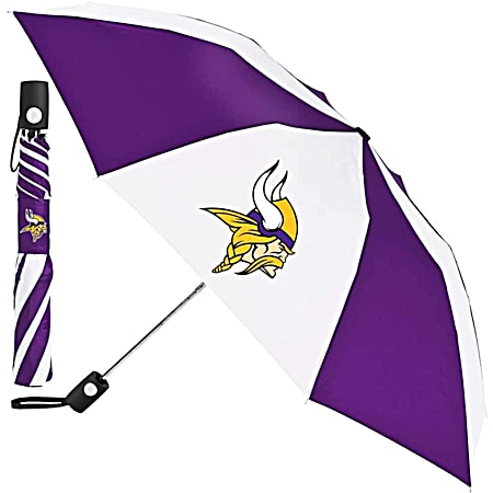 Minnesota Vikings 42 in Auto-Folding Umbrella
