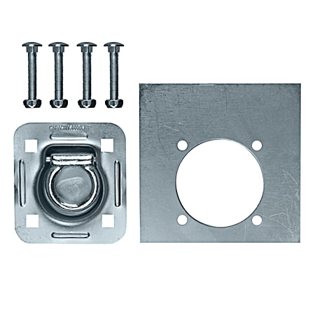 Heavy-Duty Bolt-On Recessed Mount D-Ring