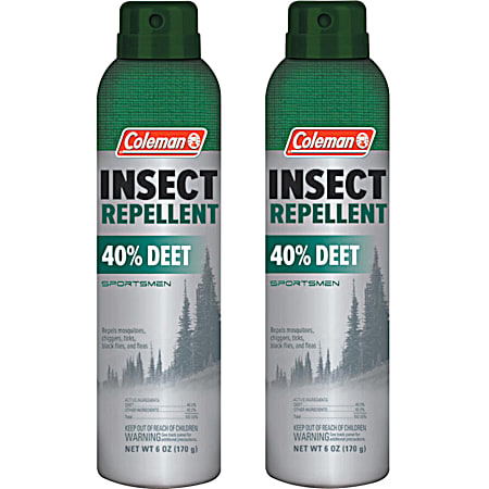 Sportsmen 6 oz 40 % DEET Insect Repellent - 2 Pk
