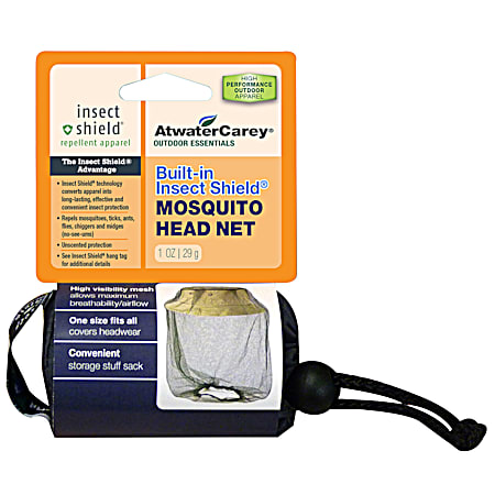 Mosquito Head Net w/ Built-In Insect Shield