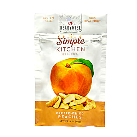 1.4 oz Freeze-Dried Sliced Peaches Real Fruit Snacks