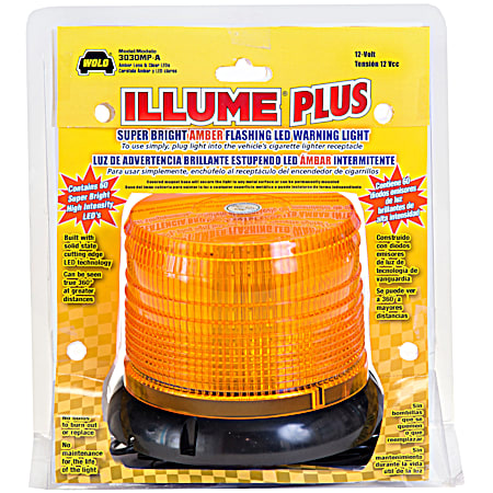 Illume Plus  Amber LED Lens 12V Warning Light
