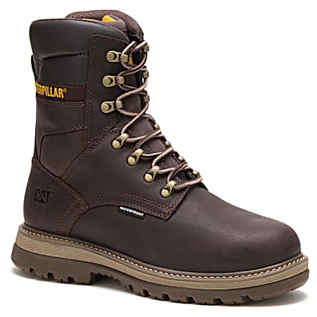 CAT Men's 8 in. Mulch Brown Fairbanks Safety Toe Boots