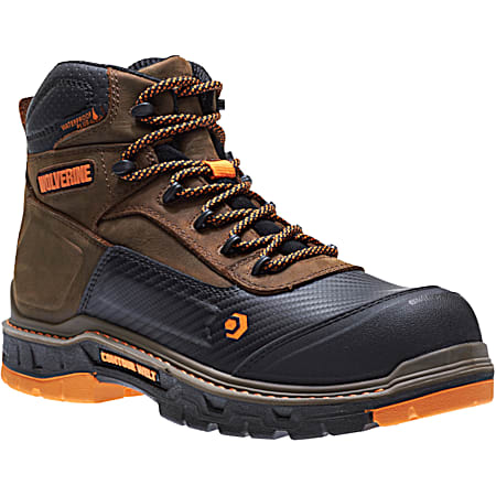 Men's Summer Brown Overpass 6 in. Carbon Max Safety Toe Boots