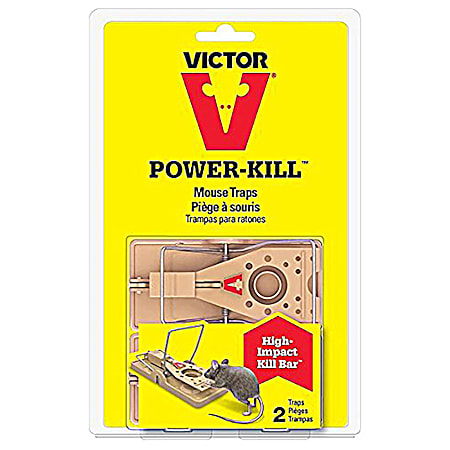 Victor Power Kill Mouse Trap 2 Pk