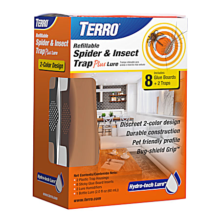 Refillable Spider & Insect Trap Plus Lure - 2 Pk