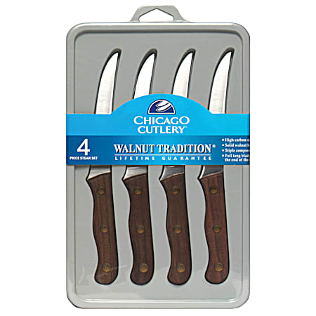 Chicago Cutlery Walnut Tradition Steak Knife Set