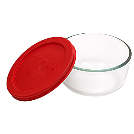 2-Cup Round Storage Dish With Lid