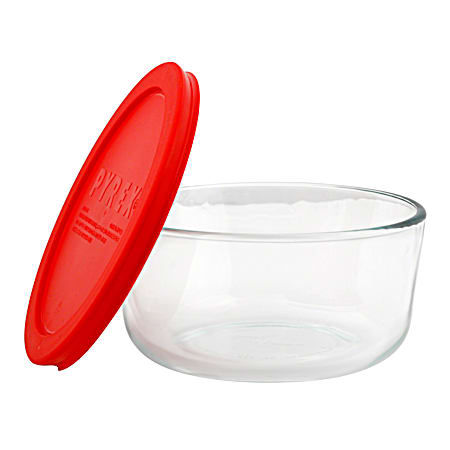 4-Cup Round Storage Dish With Lid