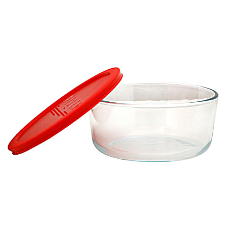 7-Cup Round Storage Dish With Lid