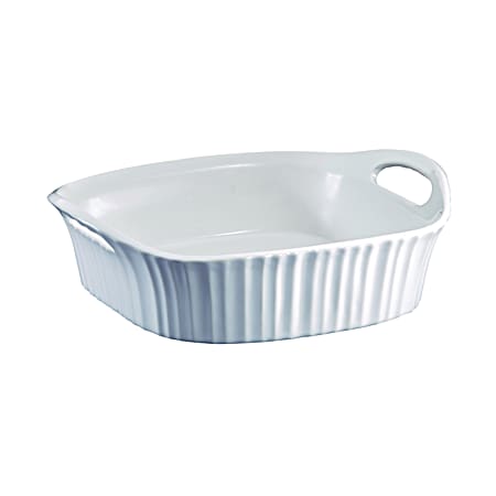 French White 8 In. Square Baking Dish