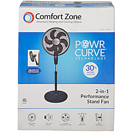 Comfort Zone POWR CURVE Pedestal Fan
