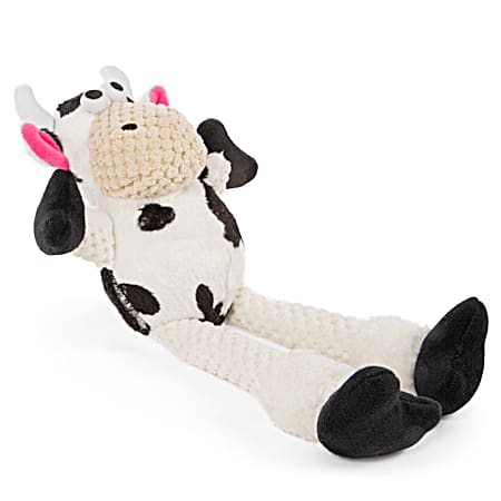 Checkers Medium Skinny Cow Dog Toy