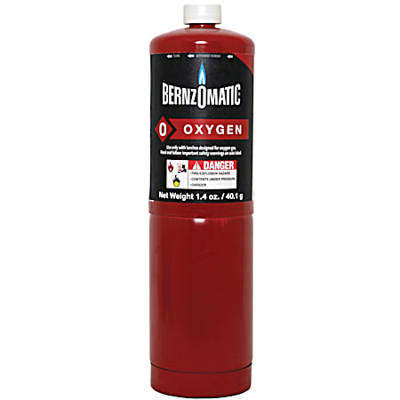 BernzOmatic Oxygen Torch Cylinder - 1.4 Oz.
