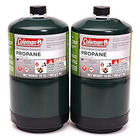 1 lb Disposable Propane Cylinders - 2 Pk