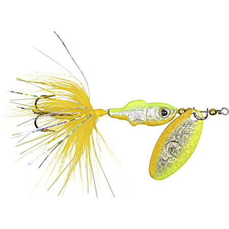 Rooster Tail Minnow Spinner - Chartreuse Shiner