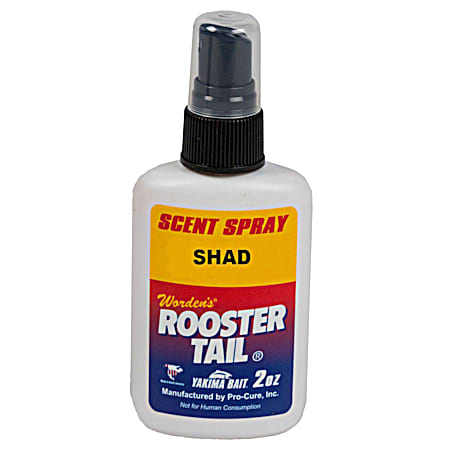 2 oz Shad Rooster Tail Lure Scent Spray
