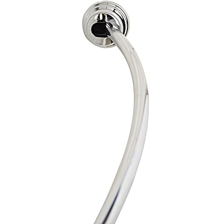 Zenna Home Aluminum Tension Curved Rod - Chrome