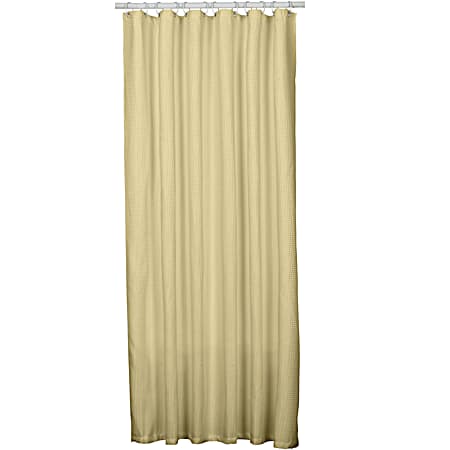 Spa Waffle Fabric Shower Liner - Taupe