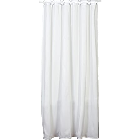 Fabric Shower Liner - White