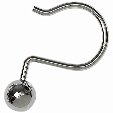 Chrome Metal Ball Hooks - 12 Pk.