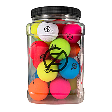 Zero Friction Neon-Colored Golf Ball Super Jar - 24 Ct
