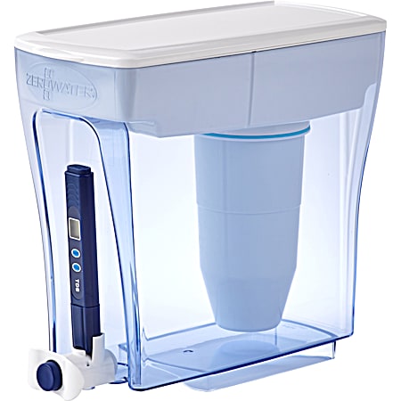 Ready-Pour 20 cup Blue & White Premium 5-stage Filtration Water Dispenser
