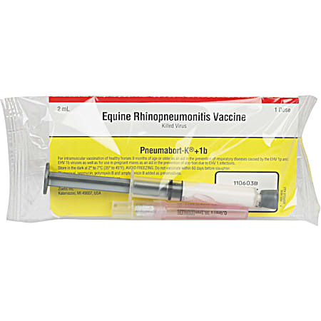 Pneumabort-K + 1B Equine Vaccine - 1 Dose