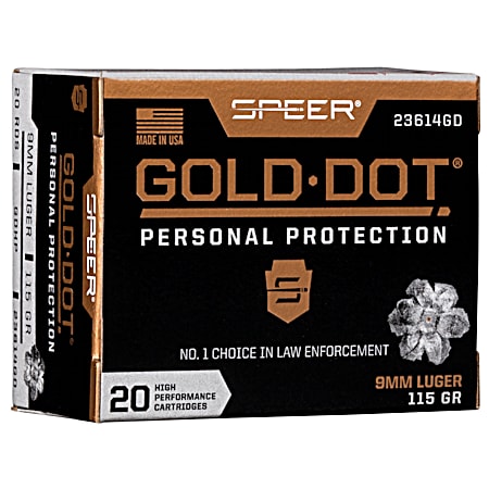 Gold Dot Personal Protection High Performance Cartridges