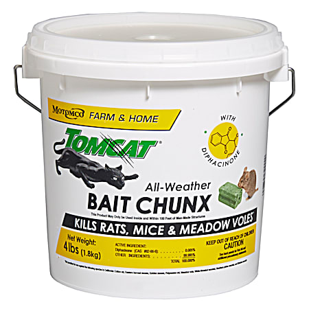 4 lb All-Weather Rodent Bait 1 oz Chunx