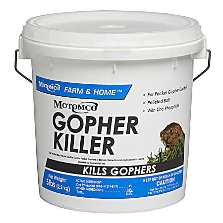 Motomco Gopher Killer Pellets - 5 Lb