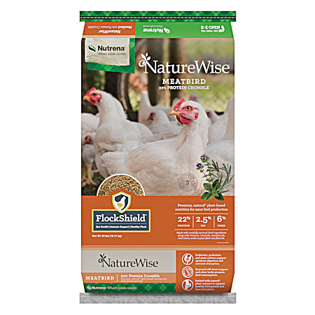 NatureWise Meatbird 22% Protein Crumble Chicken Feed