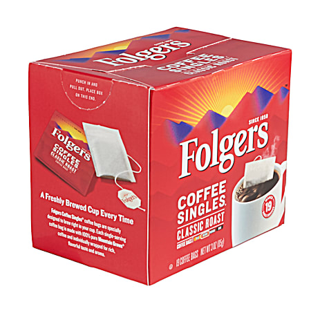 Folgers Classic Medium Roast Coffee Singles