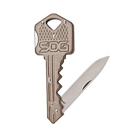 Key Knife Brass Folding Knife