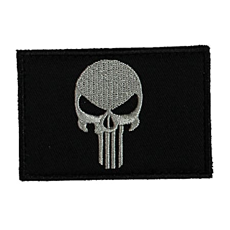 Black Punisher Skull Adhesive Shooting Patch