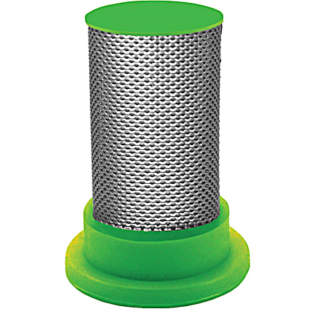 Green Leaf 100 Mesh Green Polypropylene Nozzle Filter w/ Check Valve - 4 Pk