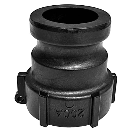 2 in FPT x Male Black Polypropylene Cam Coupler Part A