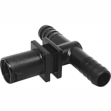 3/4 in Hose Barb Black Polypropylene Quick Attach Nozzle Body Tee