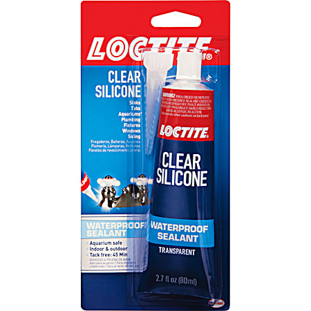 2.7  oz Clear Silicone Waterproof Sealant
