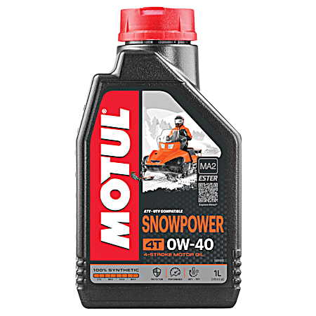 Snowpower 4T 0W-40 Synthetic 4-Stroke Motor Oil - 1 Liter