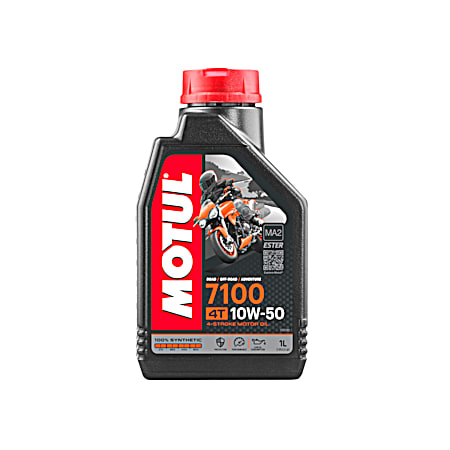 7100 4T 10W-50 Synthetic 4-Stroke Motor Oil - 1 Liter