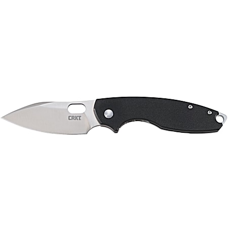 PILAR III Silver/Black Folding Knife